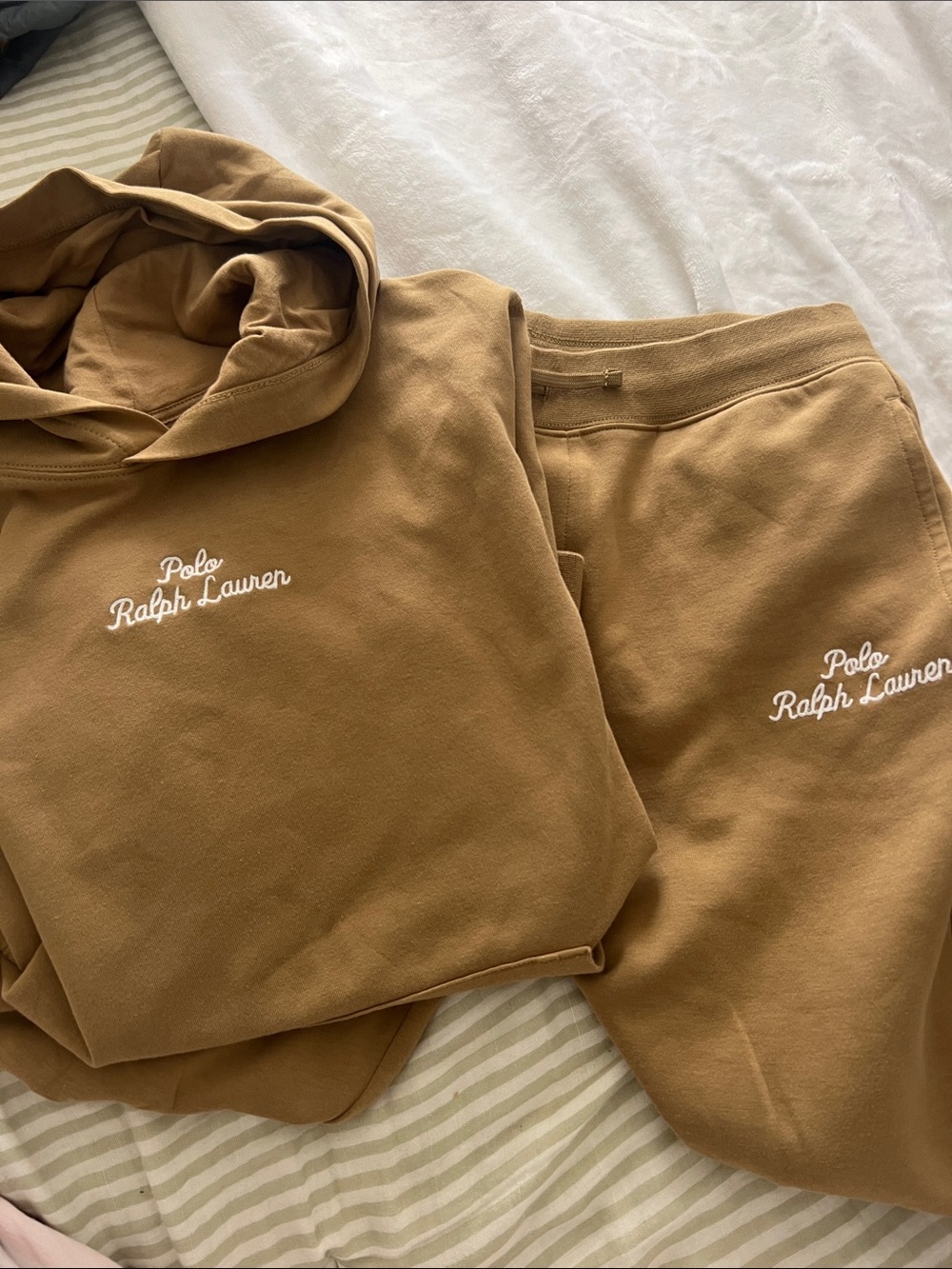 Polo by Ralph Lauren Kids Brown Sweatpants with Script Logo